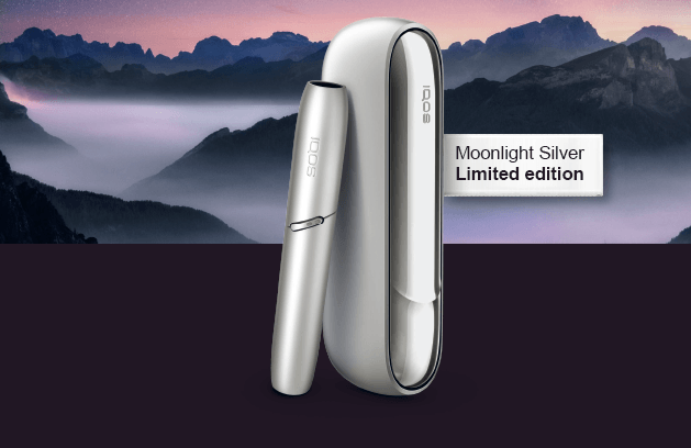 New Limited Edition IQOS 3 Duo Heated Tobacco Kit in Moonlight Silver - We Love Offers